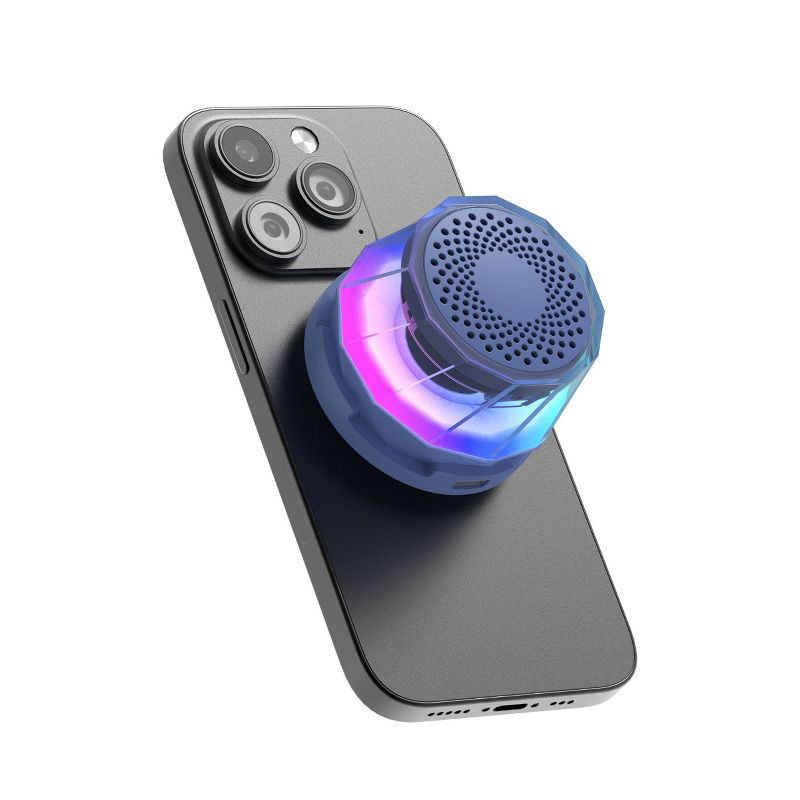 slide 2 of 3, GEMS Mini Magnetic Portable Speaker - Blue: USB-C Rechargeable, Radio Frequency Wireless, 1 ct