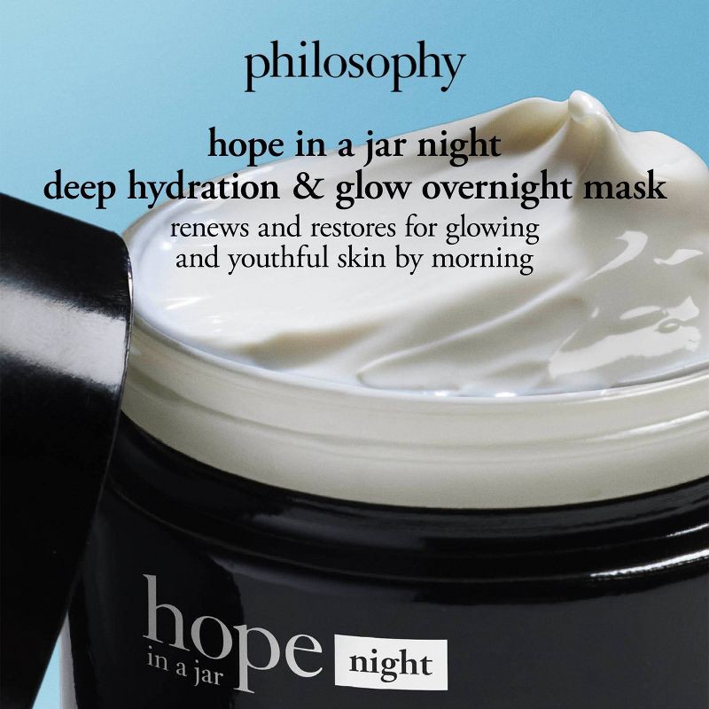 slide 2 of 7, philosophy 'Hope in a Jar' Skin-Resurrection Overnight Power Hydrator Face Moisturizer - 2.0oz - Ulta Beauty, 2 oz