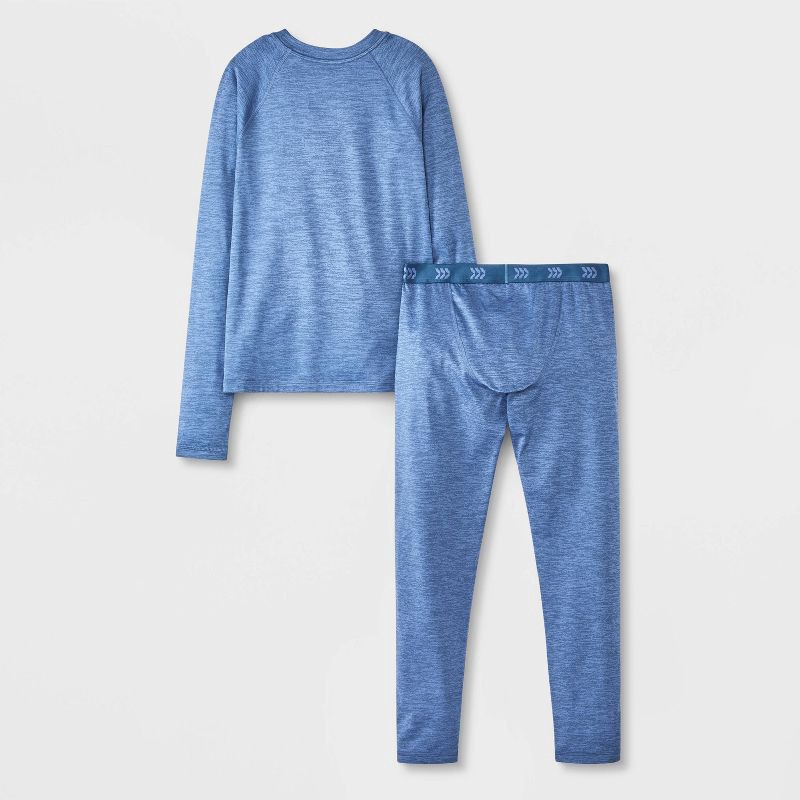 slide 3 of 4, Boys' 2pk Thermal Underwear Set - All In Motion™ Heather Blue L, 2 ct