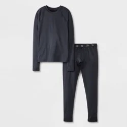 Boys' 2pk Thermal Underwear Set - All In Motion™ Black L