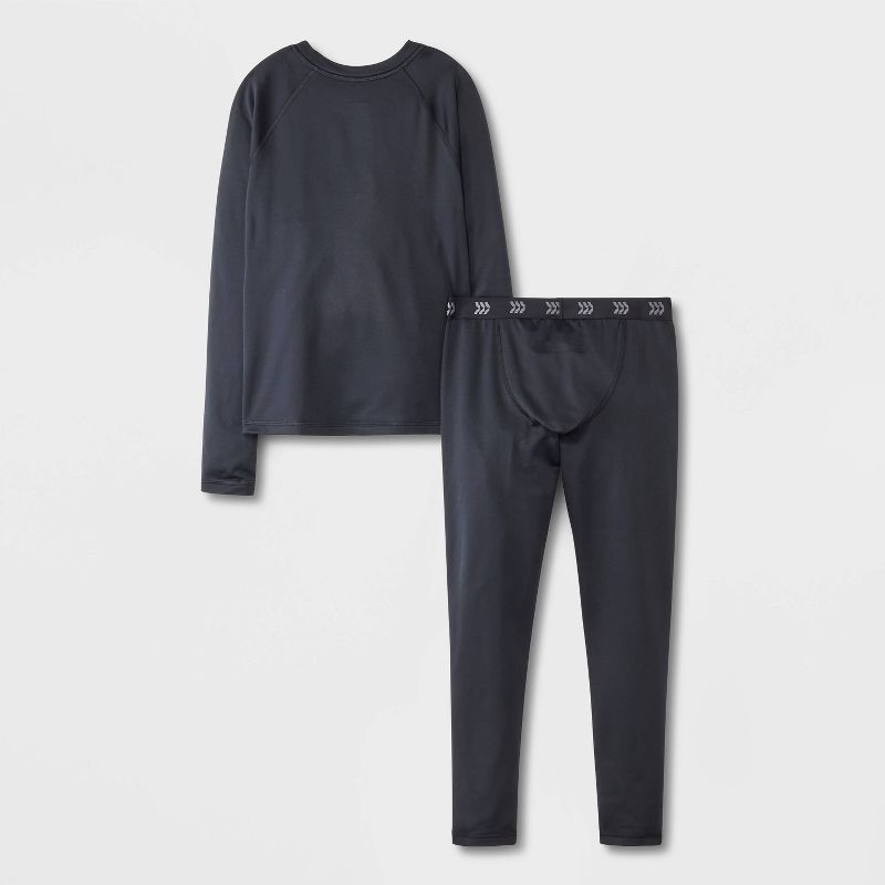 slide 3 of 4, Boys' 2pk Thermal Underwear Set - All In Motion™ Black XL, 2 ct
