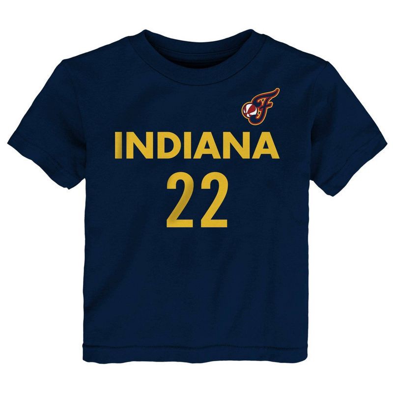 slide 2 of 3, WNBA Indiana Fever Toddler Girls' Short Sleeve T-Shirt - 2T: Sports Team Logo, Cotton, 1 ct