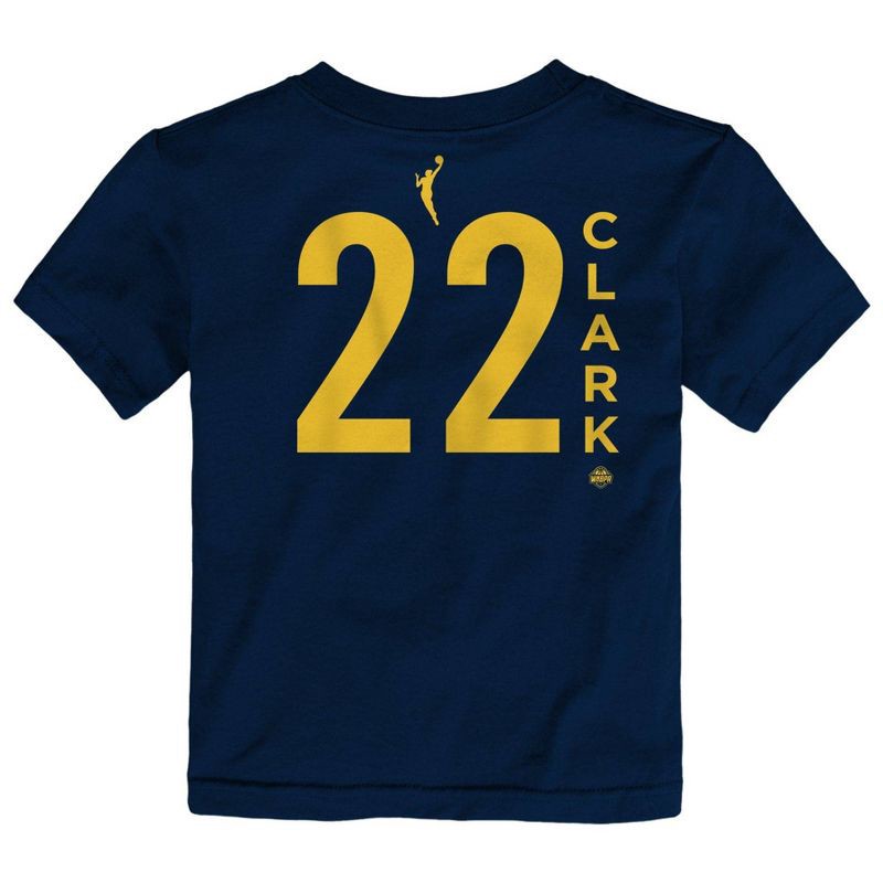 slide 3 of 3, WNBA Indiana Fever Toddler Girls' Short Sleeve T-Shirt - 2T: Sports Team Logo, Cotton, 1 ct