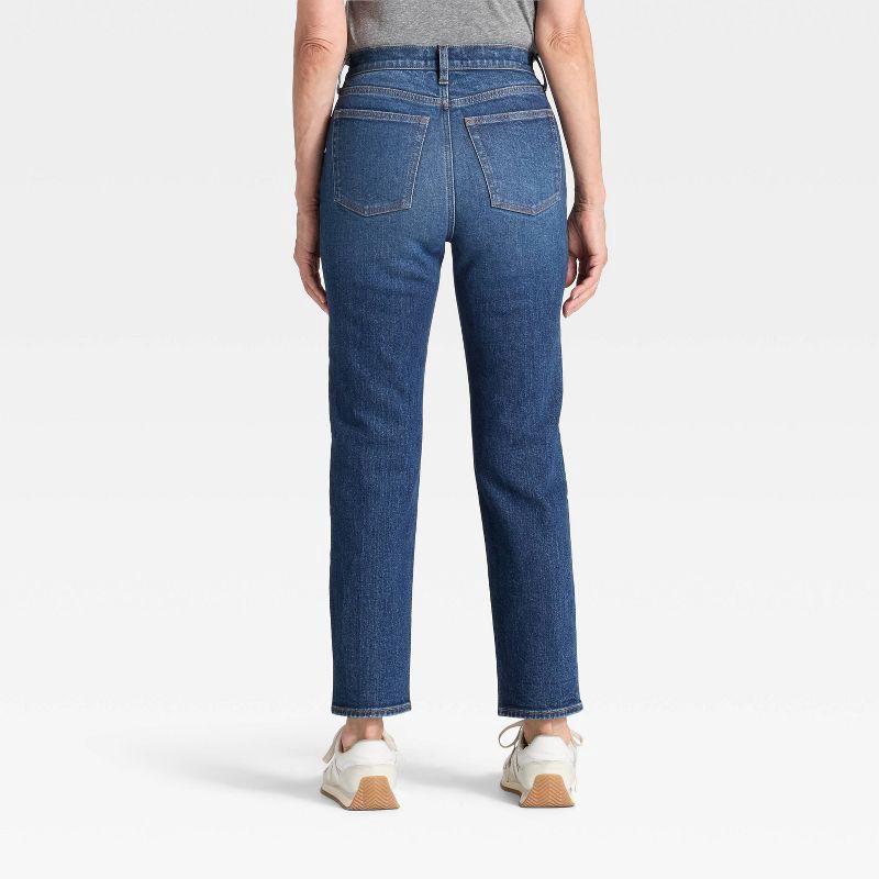 slide 2 of 7, Women's Mid-Rise 80's Slim Straight Ankle Jeans - Universal Thread™ Medium Wash 8, 1 ct