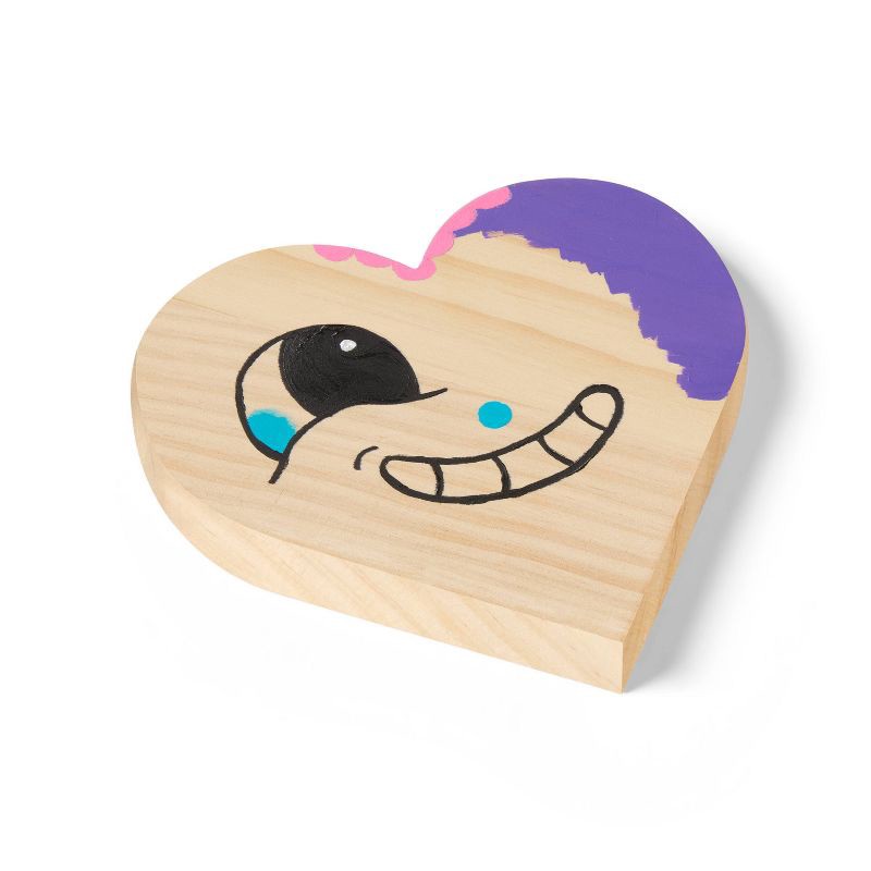 slide 2 of 3, Valentine's Craft Wood Heart Base - Mondo Llama™, 1 ct