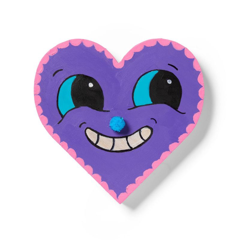 slide 3 of 3, Valentine's Craft Wood Heart Base - Mondo Llama™, 1 ct