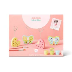 Valentine's Craft 4ct Wood Photo Holders Painting Activity Kit - Mondo Llama™