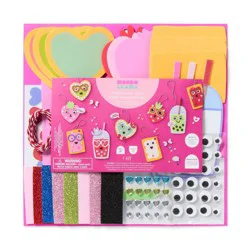 12ct Valentine's Craft Foam Platter Characters Activity Kit - Mondo Llama