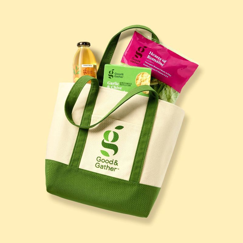 slide 2 of 3, Canvas Re-Usable Bag - Good & Gather™, 1 ct