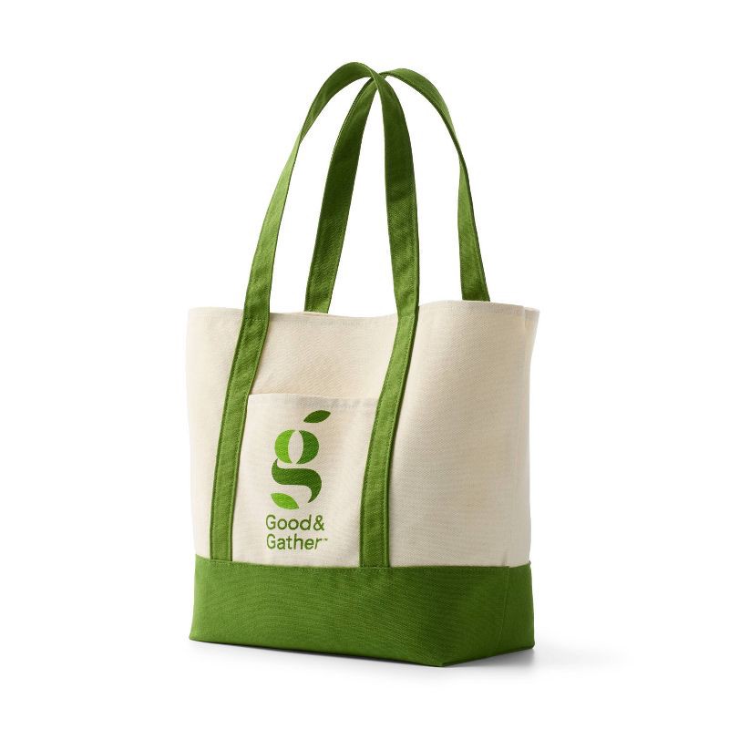 slide 3 of 3, Canvas Re-Usable Bag - Good & Gather™, 1 ct