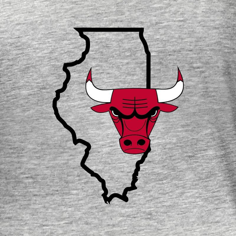 slide 4 of 4, NBA Chicago Bulls Women's Short Sleeve Burnout Scoop T-Shirt - S, 1 ct