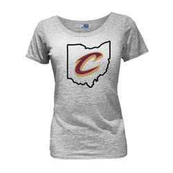 NBA Cleveland Cavaliers Women's Short Sleeve Burnout Scoop T-Shirt - S