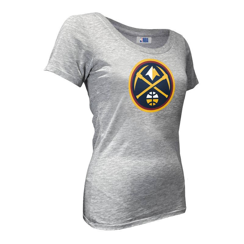 slide 2 of 4, NBA Denver Nuggets Women's Short Sleeve Burnout Scoop T-Shirt - S, 1 ct