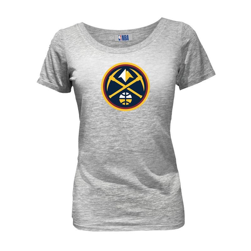 slide 1 of 4, NBA Denver Nuggets Women's Short Sleeve Burnout Scoop T-Shirt - S, 1 ct