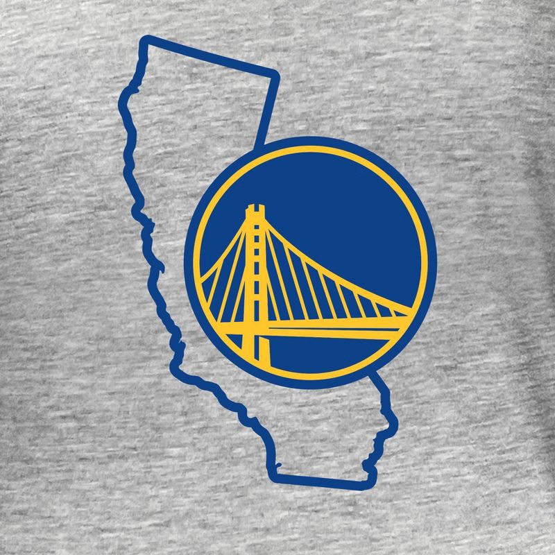 slide 4 of 4, NBA Golden State Warriors Women's Short Sleeve Burnout Scoop T-Shirt - S, 1 ct