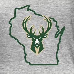 NBA Milwaukee Bucks Women's Short Sleeve Burnout Scoop T-Shirt - S