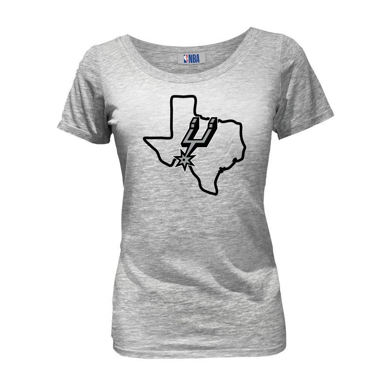 slide 1 of 4, NBA San Antonio Spurs Women's Short Sleeve Burnout Scoop T-Shirt - S, 1 ct