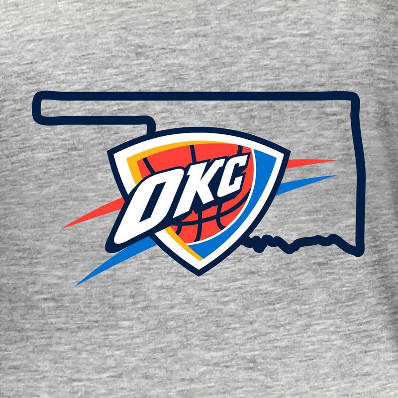 slide 4 of 4, NBA Oklahoma City Thunder Women's Short Sleeve Burnout Scoop T-Shirt - S, 1 ct
