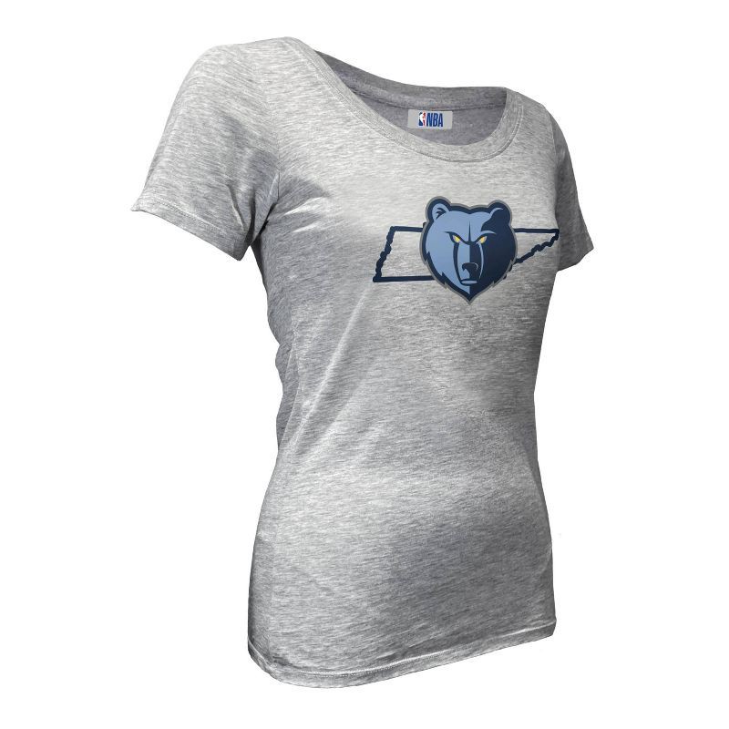 slide 2 of 4, NBA Memphis Grizzlies Women's Short Sleeve Burnout Scoop T-Shirt - S, 1 ct