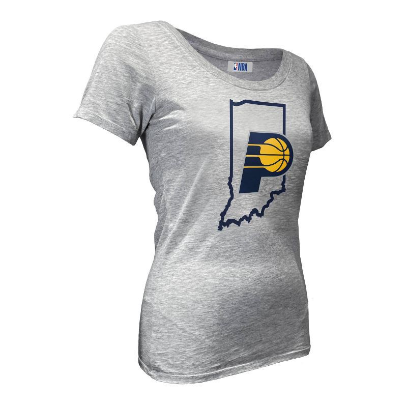 slide 2 of 4, NBA Indiana Pacers Women's Short Sleeve Burnout Scoop T-Shirt - M, 1 ct