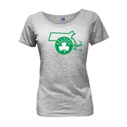 NBA Boston Celtics Women's Short Sleeve Burnout Scoop T-Shirt - XL