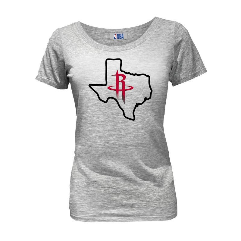 slide 1 of 4, NBA Houston Rockets Women's Short Sleeve Burnout Scoop T-Shirt - XL, 1 ct
