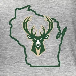 NBA Milwaukee Bucks Women's Short Sleeve Burnout Scoop T-Shirt - XL