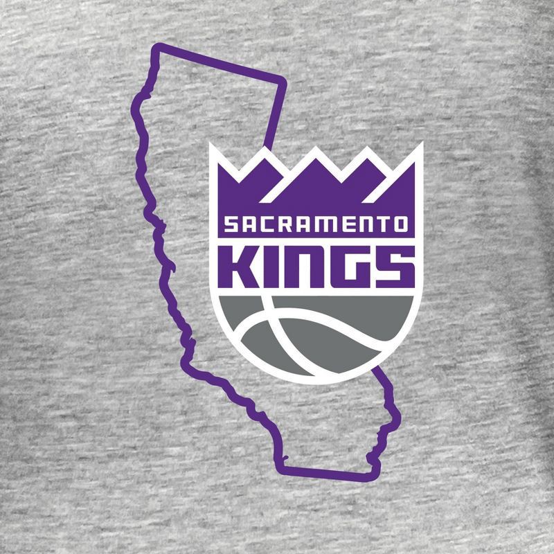 slide 4 of 4, NBA Sacramento Kings Women's Short Sleeve Burnout Scoop T-Shirt - XL, 1 ct