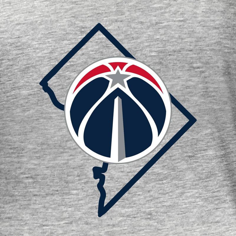slide 4 of 4, NBA Washington Wizards Women's Short Sleeve Burnout Scoop T-Shirt - XL, 1 ct