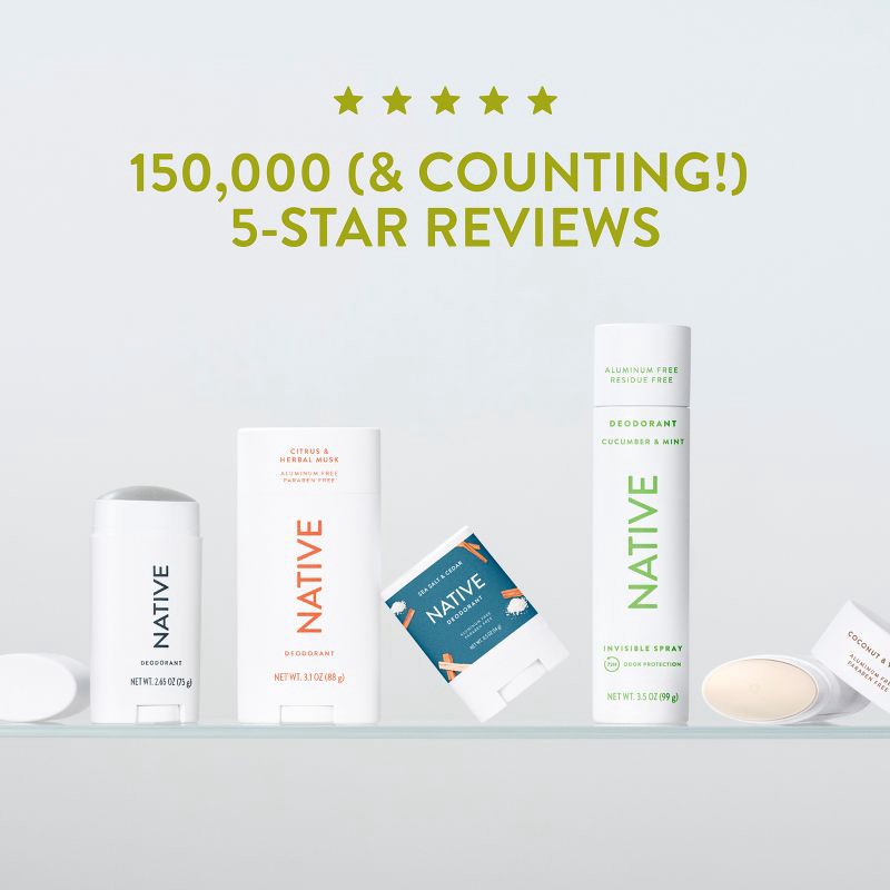 slide 8 of 10, Native Limited Edition Fall Getaway Deodorant - Crisp Pear & Cashmere - 2.65oz, 2.65 oz