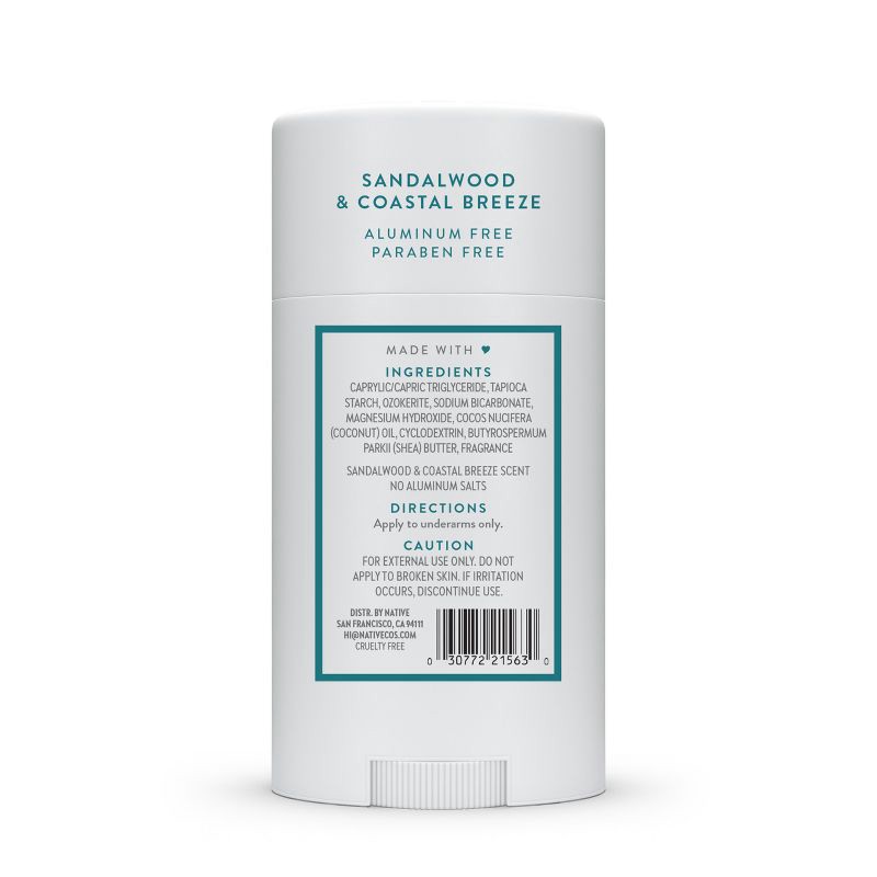 slide 8 of 9, Native Limited Edition Fall Getaway Deodorant - Sandalwood & Coastal Breeze - 2.65oz, 2.65 oz