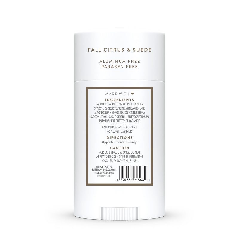slide 9 of 10, Native Limited Edition Fall Getaway Deodorant - Fall Citrus & Suede- 2.65oz, 2.65 oz
