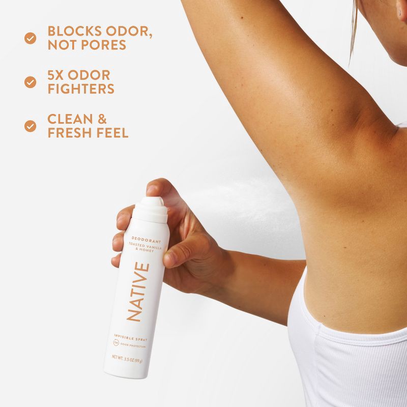 slide 6 of 10, Native Limited Edition Fall Getaway Deodorant Spray - Toasted Vanilla & Honey - 3.5 fl oz, 3.5 fl oz