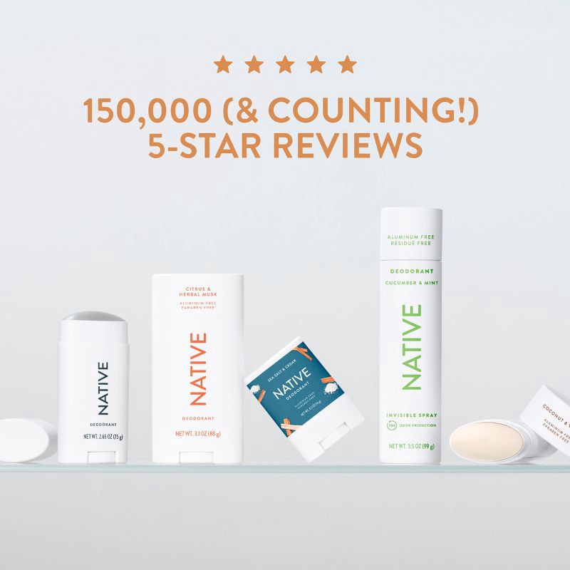 slide 8 of 10, Native Limited Edition Fall Getaway Deodorant Spray - Toasted Vanilla & Honey - 3.5 fl oz, 3.5 fl oz