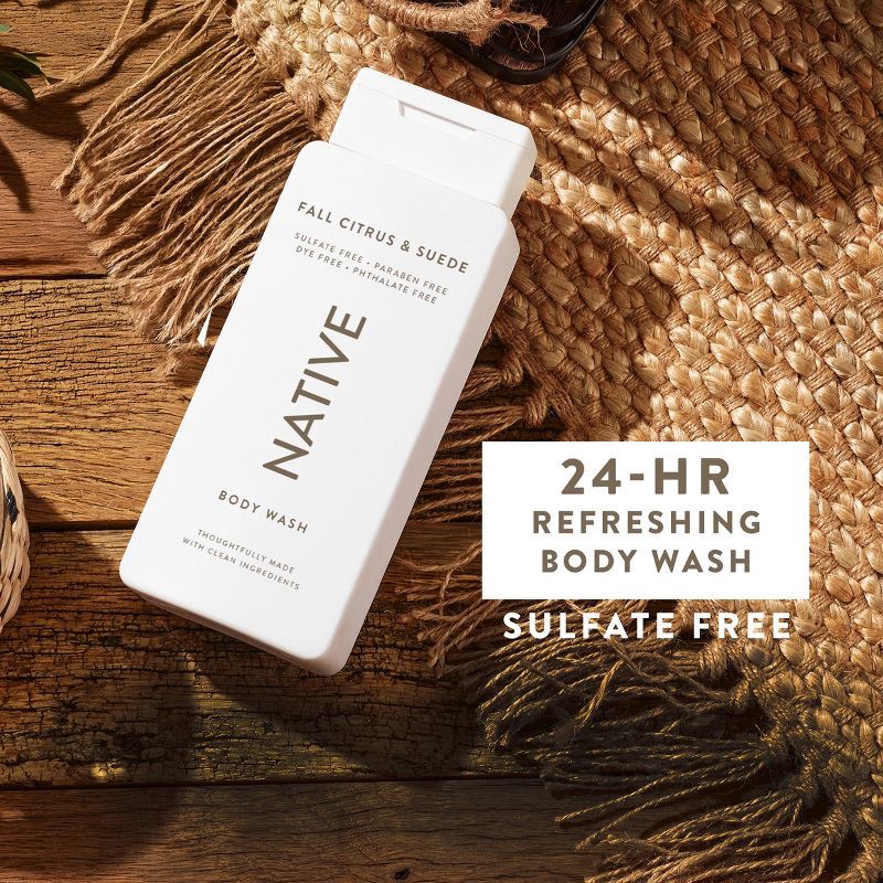 slide 2 of 10, Native Limited Edition Fall Getaway Body Wash - Fall Citrus & Suede - 18 fl oz, 18 fl oz
