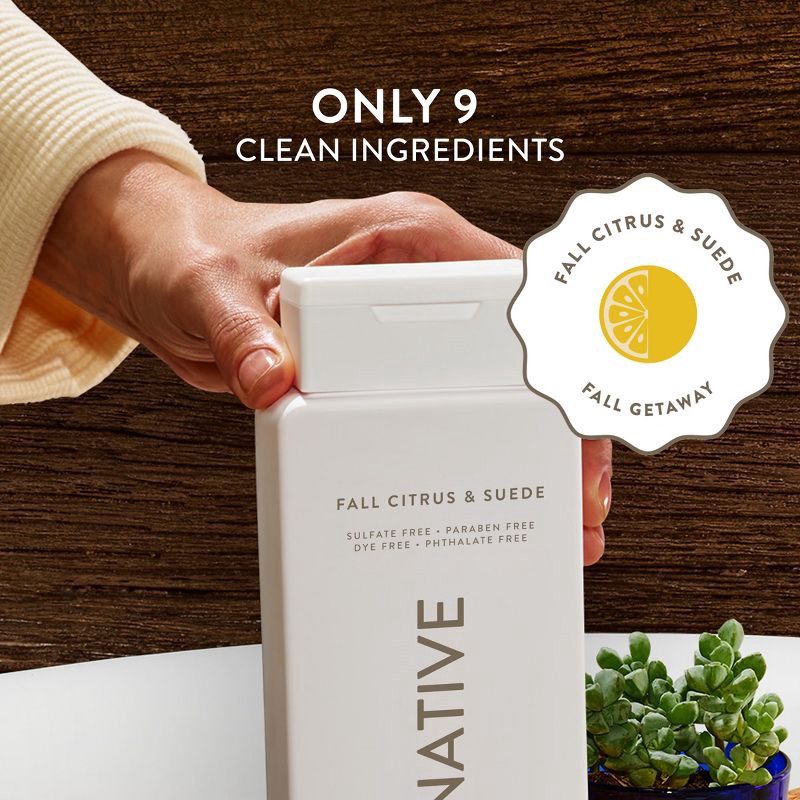 slide 4 of 10, Native Limited Edition Fall Getaway Body Wash - Fall Citrus & Suede - 18 fl oz, 18 fl oz