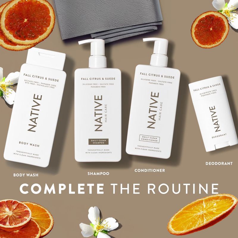 slide 7 of 10, Native Limited Edition Fall Getaway Body Wash - Fall Citrus & Suede - 18 fl oz, 18 fl oz