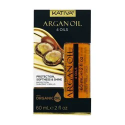 KATIVA Argan Hair Oil - 2oz: Softening, Shine Enhancing, All Hair Types, Hair Treatments