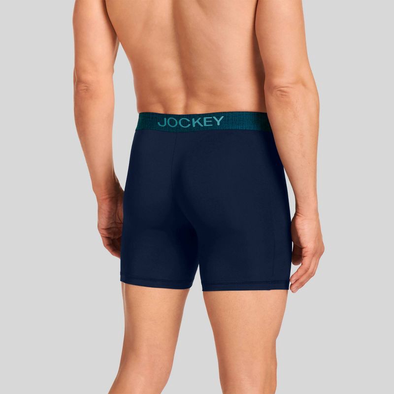 slide 2 of 5, Jockey Generation™ Men's Micro Stretch Long Leg 3pk Briefs - Teal/Blue M, 3 ct