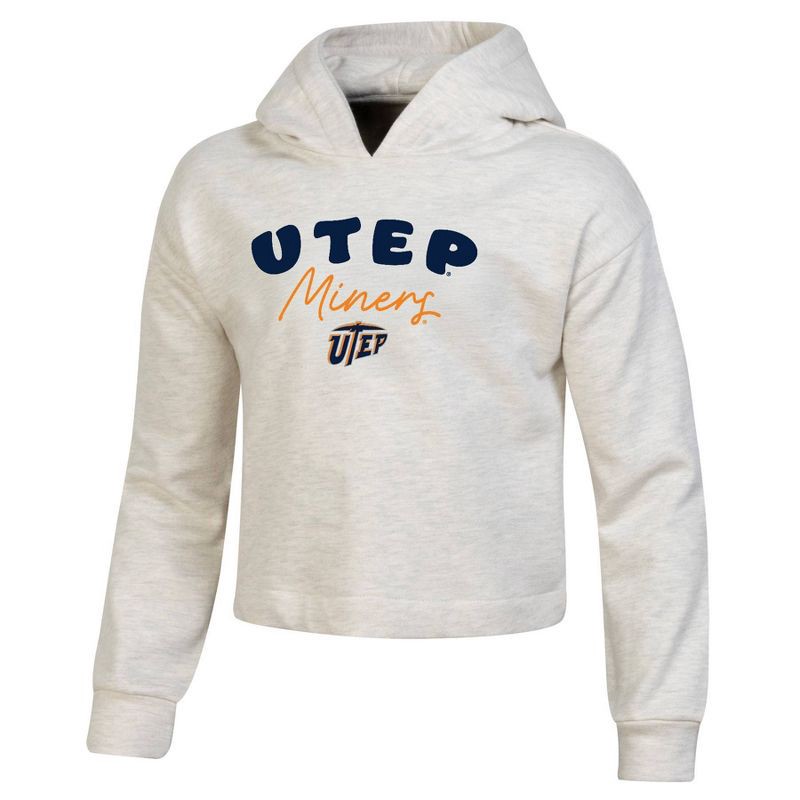 slide 1 of 3, NCAA UTEP Miners Girls' Hooded Sweatshirt - L, 1 ct