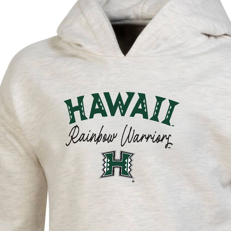 slide 3 of 3, NCAA Hawaii Rainbow Warriors Girls' Hooded Sweatshirt - XS, 1 ct
