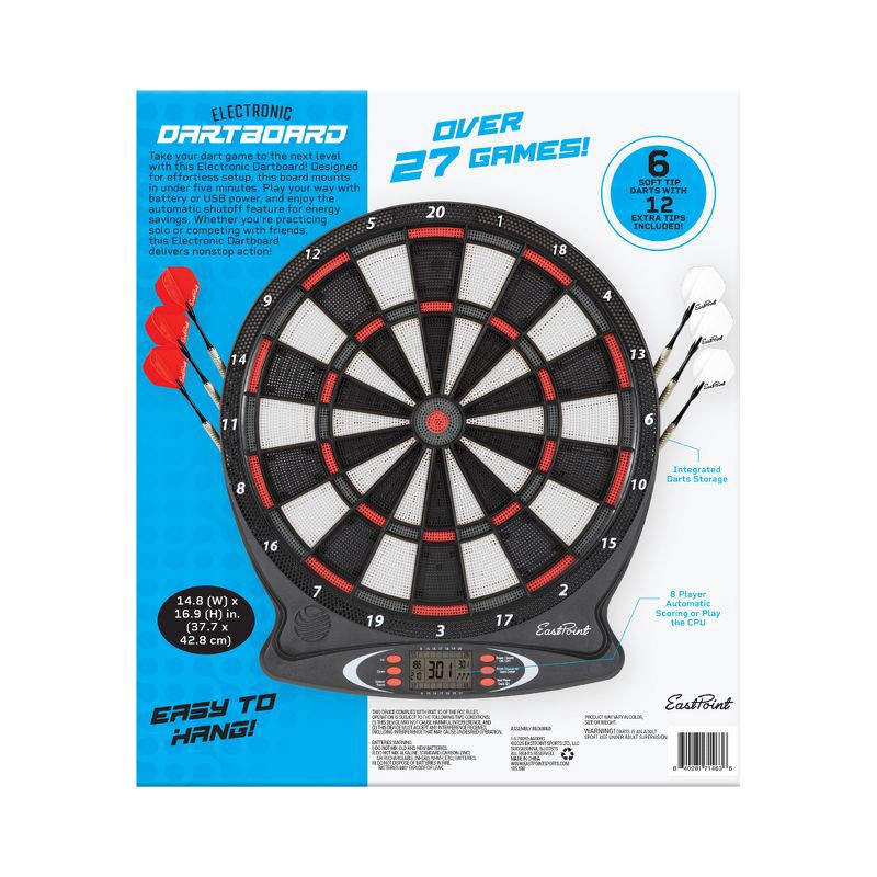 slide 3 of 7, Eastpoint Electronic Dart Board, 1 ct