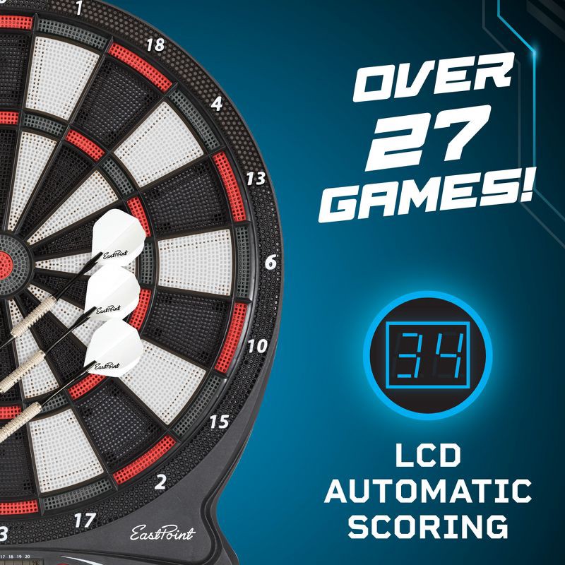 slide 5 of 7, Eastpoint Electronic Dart Board, 1 ct