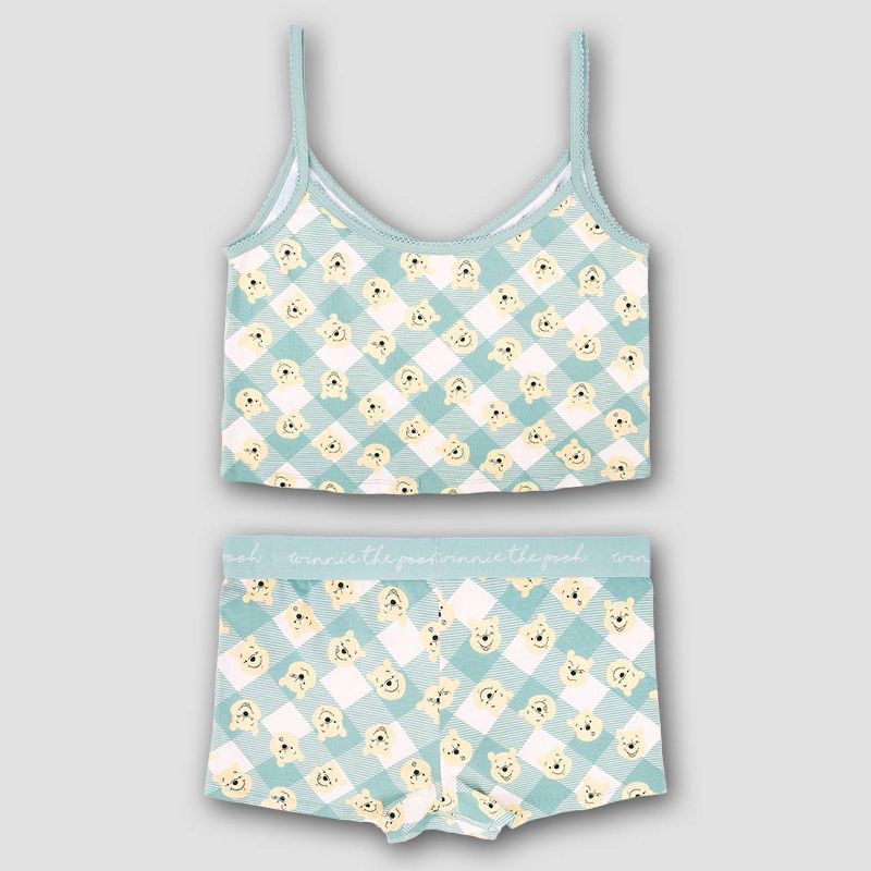 slide 2 of 5, Women's Winnie the Pooh Cami & Boxer Set - Light Green XL, 1 ct