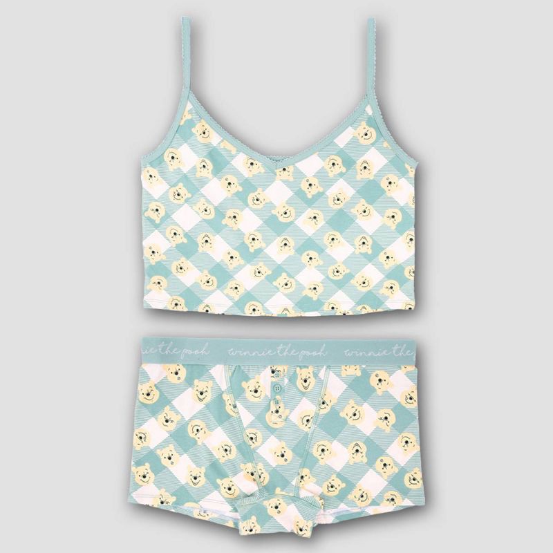 slide 1 of 5, Women's Winnie the Pooh Cami & Boxer Set - Light Green XXL, 1 ct