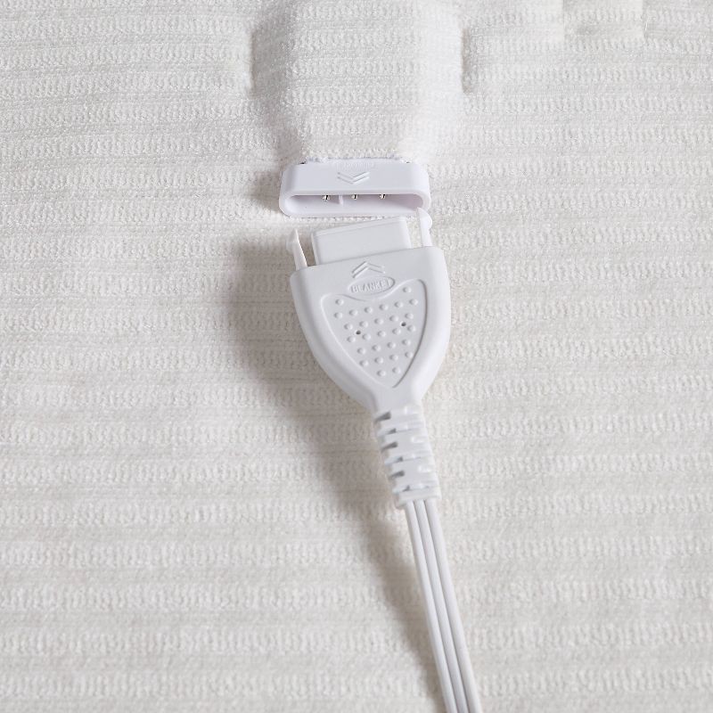 slide 6 of 6, Brookstone Twin Heated Chenille Knit Blanket Ivory, 1 ct