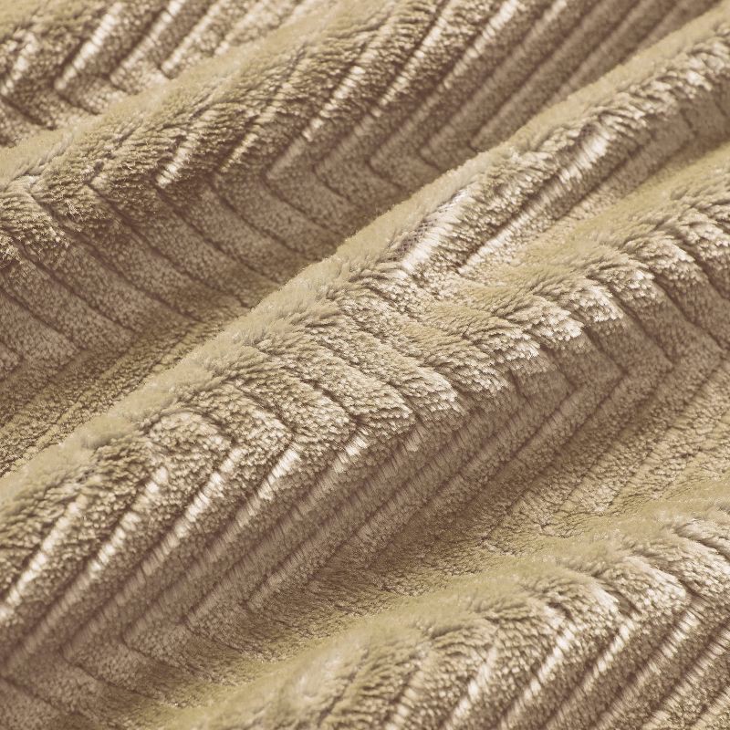 slide 4 of 6, Brookstone Full/Queen Heated Micro Herringbone Blanket Taupe, 1 ct
