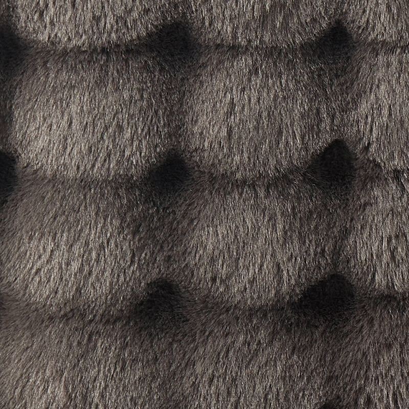 slide 5 of 5, Brookstone Heated Oversized Textured Faux Fur Throw Warm Gray, 1 ct