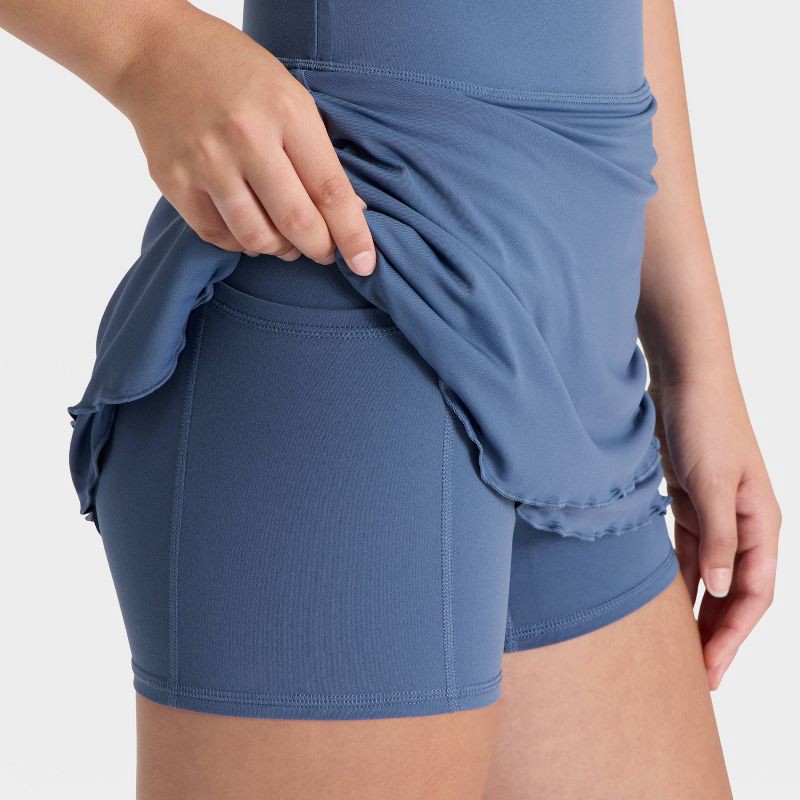 slide 4 of 4, Women's Layered Active Dress - JoyLab™ Navy Blue XS, 1 ct