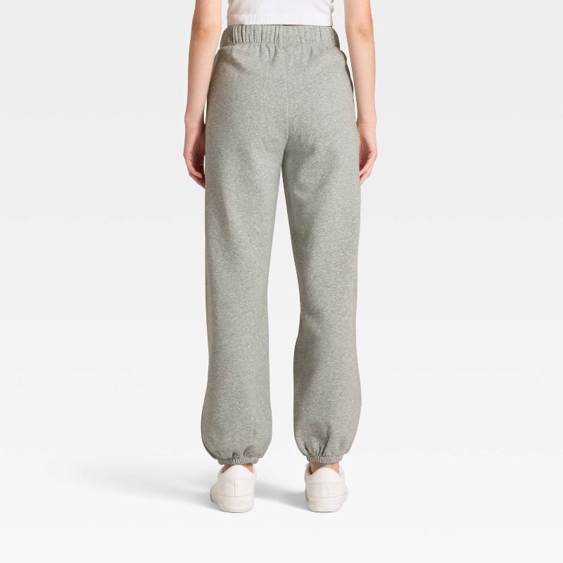 slide 2 of 3, Women's Cinched Fleece Jogger Sweatpants - JoyLab™ Heathered Gray L, 1 ct